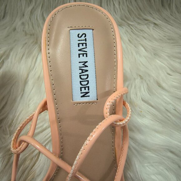 NIB Women's Steve Madden's Superb Org Patent = Size 9 Peach Coral - Picture 7 of 8